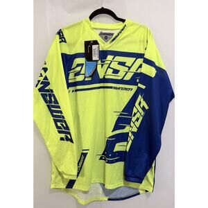 Answer Racing 2018 Syncron Jersey Yellow/Blue - Size L - NWT